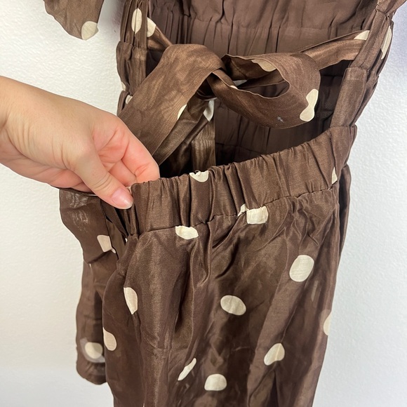 Sir. The Label Marlon Vivi Open Back Polka Dot Silk Blend Dress - Picture 6 of 9